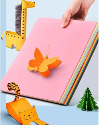 Spalvotas A4 popierius, 10 spalvų, 100 lapų, 80g/m²