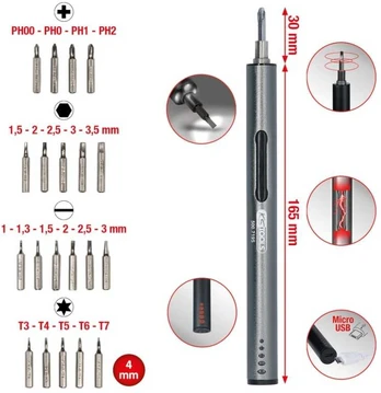 Mini akumuliatorinis atsuktuvas KS TOOLS