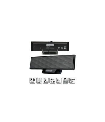 Microlab | B 51 | Black | Output power: 4 Watt RMSPower distribution: 2 Watt x 2Harmonic distortion: 5% 1 W 1 kHzFrequency resp