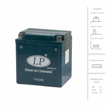Landport Akumuliatorius 30 Ah 12V