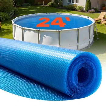 Apvalus 7.32 m saulės baseino uždangalas