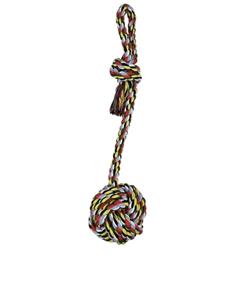 Virvinis žaislas šunims su kamuoliuku, 45 cm, M