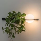 Vibia Palma 3702 sieninis šviestuvas, vazonas, grafitas