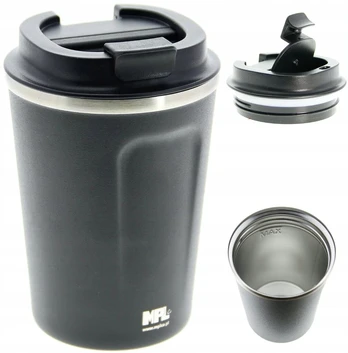 Termo puodelis termosas 350ml automobiliui kelioninis