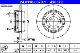 ATE 24.0110-0379.1 Brake Disc kaina