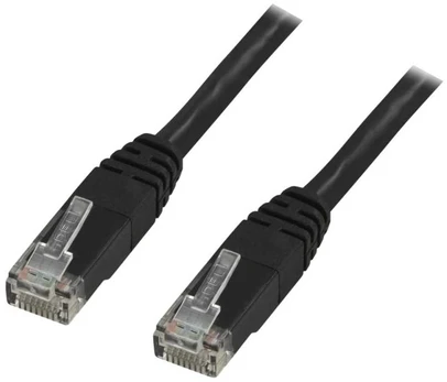 DELTACO - Patchkabel - RJ-45 (han) til RJ-45 (han) - 15 m - UTP - CAT 6 - strenget - sort