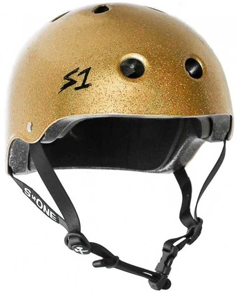 S-ONE HELMET LIFER GOLD GLOSS GLITTER XL
