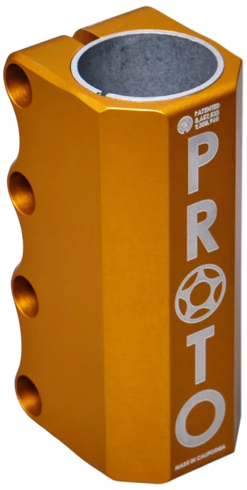Proto Full Knuckle V2 SCS Pro Scooter Clamp (Gold)