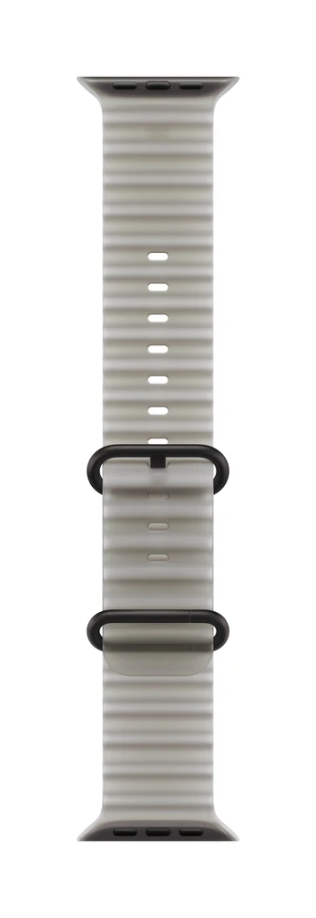 49mm Translucent Grey Ocean Band - Black Titanium Finish