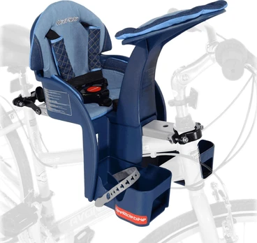 WeeRide Safe Front Deluxe Denim dviračio sėdynė