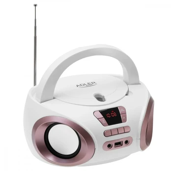 Radio Boombox CD MP3 AD1181 white copper