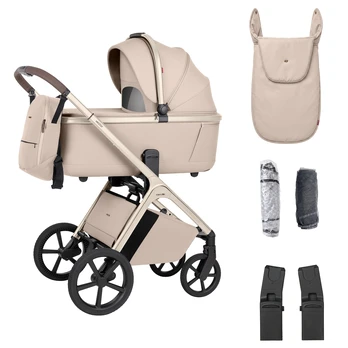 Carrello Vector CRL-6553 Seashell Beige Vežimėlis 2 in 1