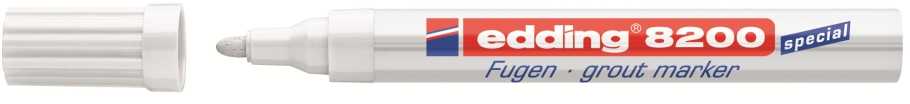 Edding 8200, Baltas, Baltas, Bullet tip, Rectangle, 2 mm, 4 mm