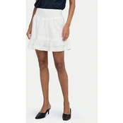 ONLY Mini sijonas Katti 15376205 Balta Regular Fit