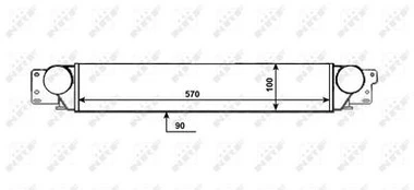 Tarpinis suslėgto oro aušintuvas, kompresorius NRF 309087