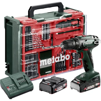 METABO suktuvas BS 18 SET 2x2,0 Ah + 74 ACC WALIZKA