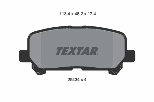 TEXTAR 2543403 Brake pad set