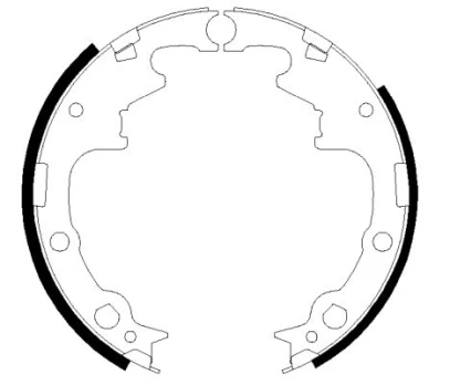 TEXTAR 91056500 Brake shoe set