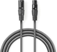 Nedis XLR kabelis M - XLR F 1m