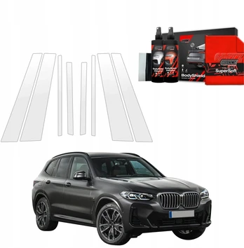 GrizzGlass Apsauginė plėvelė stulpams BodyShield BMW X3 (2021-2024) [8w1]
