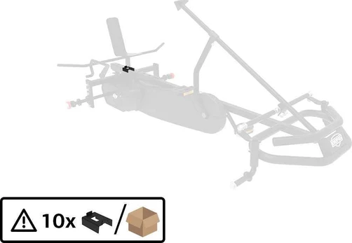 Berg XL Frame - U-bracket plastikas for chair frame (10x)