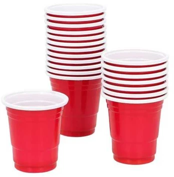 Boland Party Partners B.V. Røde shotglas, 20 stk.