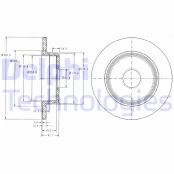 DELPHI BG2510 Brake Disc kaina