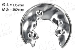 Apsauginis skydas, stabdžių diskas AIC 56150 kaina