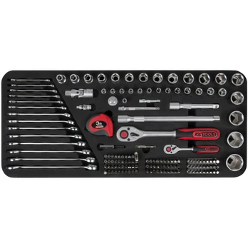 TOOLBOX socket wrench and combination wrench set, 154 pcs, KS Tools