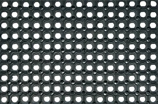 Durų kilimėlis Honeycomb, juodas, 100 cm x 150 cm