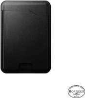 Nomad Leather Mag Wallet with Find My Tracking, juodas kaina