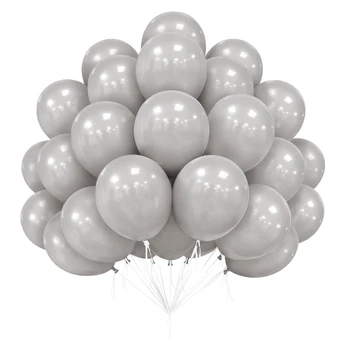 Lateksinis balionas, pilkas - 30cm, 1vnt.