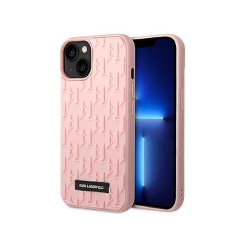 Dėklas Karl Lagerfeld 3D Monogram KLHCP14MRUPKLPP iPhone 14 Plus Rožinis