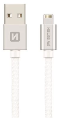 Laidas Swissten, USB/Apple Lightning, 0.2 m, balta