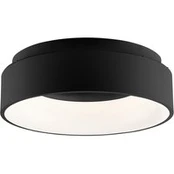 LED lubų lempa „Noah“, juoda, Ø 45 cm, metalas, CCT
