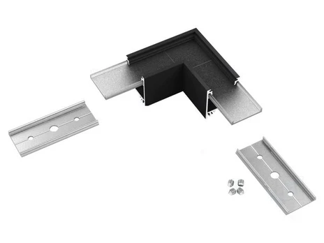 Jungtis LED profiliams LINEA20 kampinė angular 90°, juoda