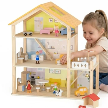 Viga Toys Žaislas namelis Viga, 32 elementai