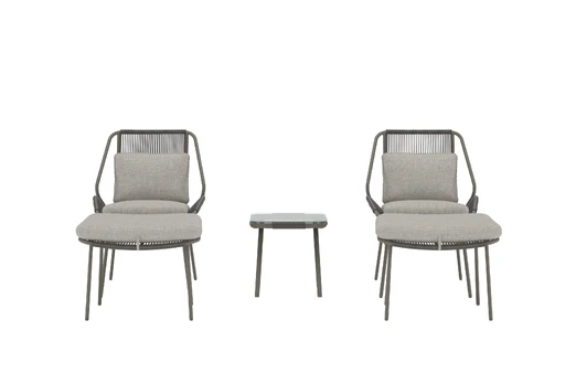 Zakynthos Lounge Set - Brown / Brown