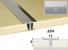 Profilis Effector, sujungimo | A54 sidabrinis 200 cm 13x9 mm