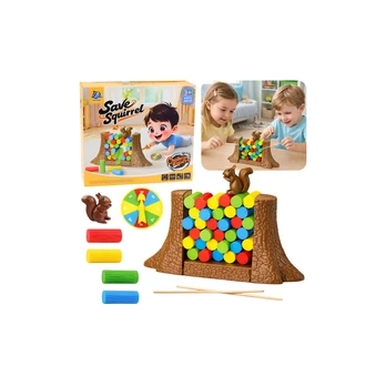 Lean Toys Family Educational Skill Game Save the Squirrel Randomizer