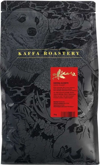 Kaffa Roastery Herra Korppi -kahvipapu, 1kg