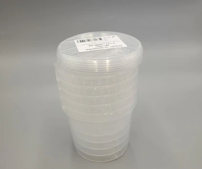 Kibirėliai 770 - 800 ml, 5 vnt., skaidrūs