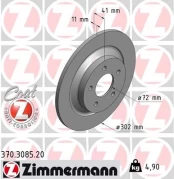 Stabdžių diskas ZIMMERMANN 370.3085.20 kaina