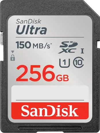 Sandisk Ultra 256GB SDXC Memory Card 150MB/s
