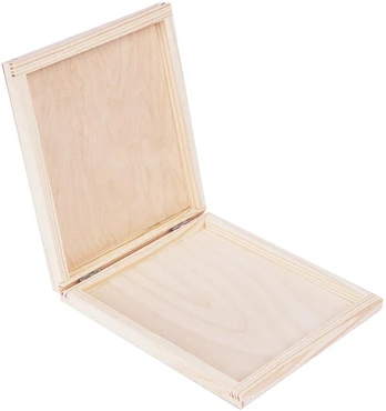Medinė dėžutė cd diskams 17,5x15cm dekupažui