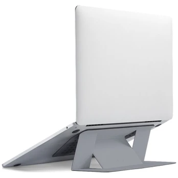 Moft Movas adhesive laptop stand – cement color