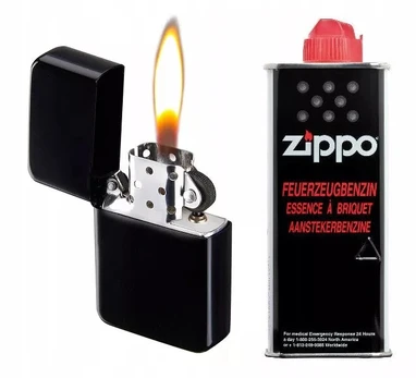 Zippo Champ Black – stilingas benzininis žiebtuvėlis