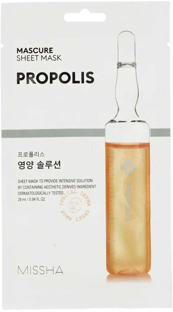 MISSHA Mascure Nutrition Solution Sheet Mask Propolis 28 ml