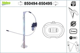 Lango pakėliklis VALEO 850494 kaina