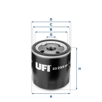 Alyvos filtras UFI 23.299.00